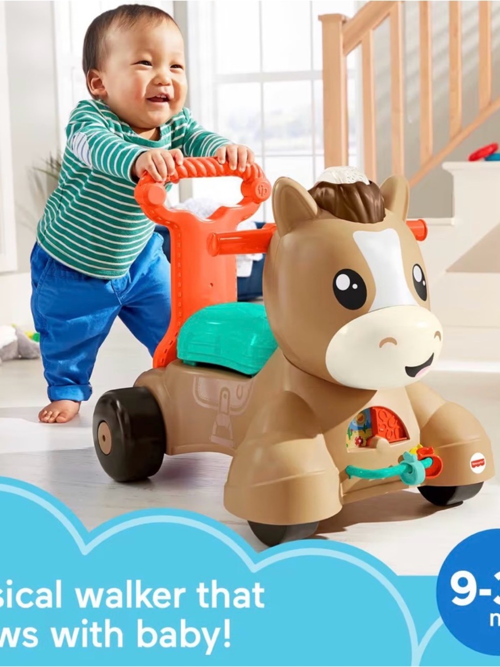 Fisher-Price Walk, Bounce & Ride Pony - never opened!